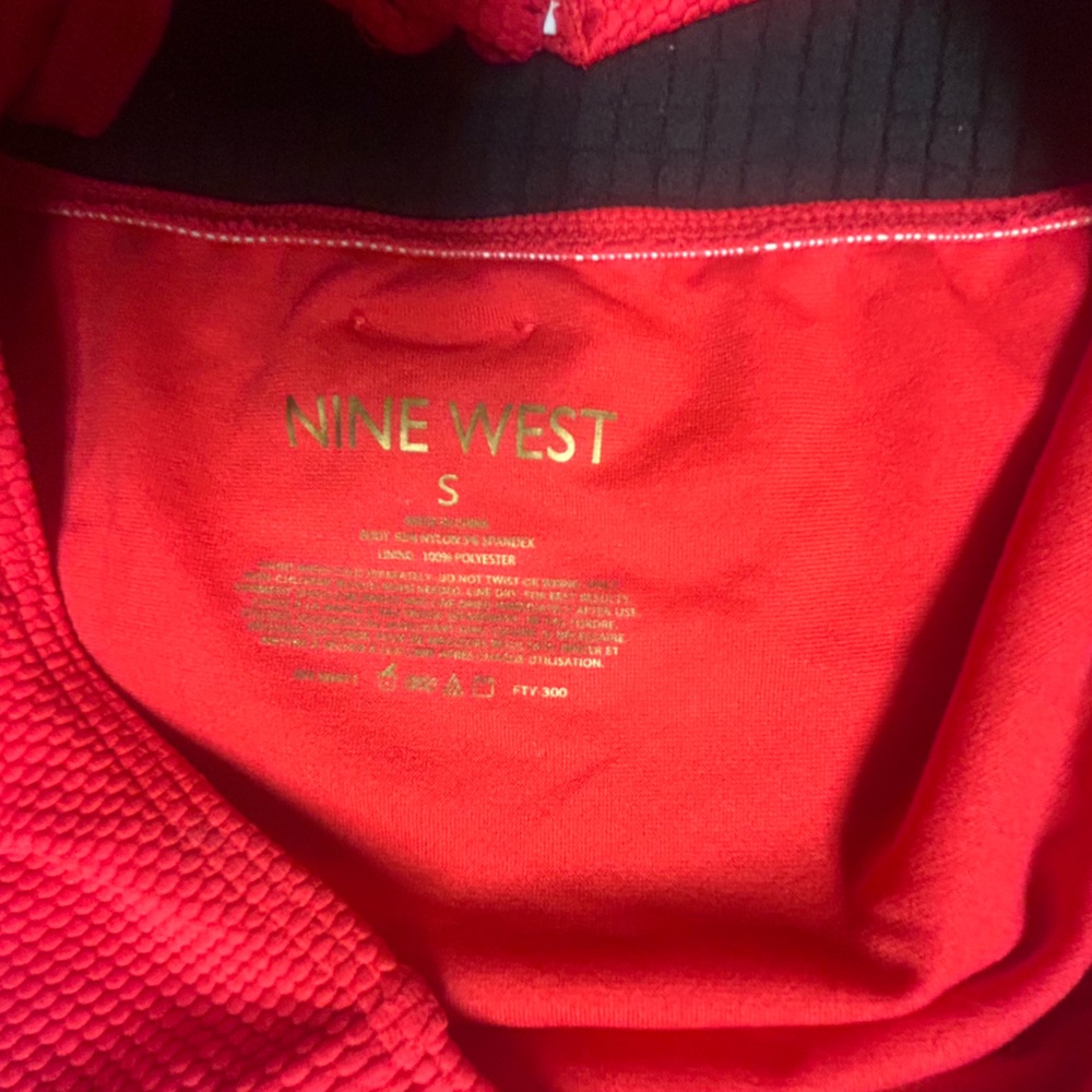 Nine West Vibrant Red Outerwear